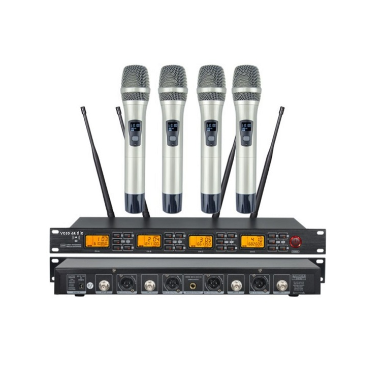 VOSS AUDIO 4 CHANNEL WIRELESS MICROPHONE V-4950