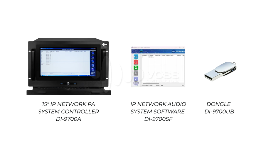VOSS AUDIO IP Network PA System DI-9700A