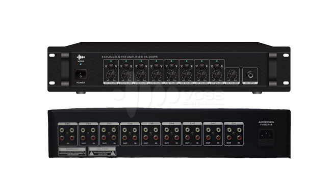 VOSS AUDIO 8 CHANNEL PRE-AMPLIFIER PA-200PR