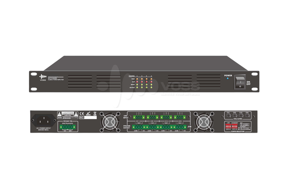 VOSS AUDIO FOUR CHANNEL CLASS-D POWER AMPLIFIER DA-4120